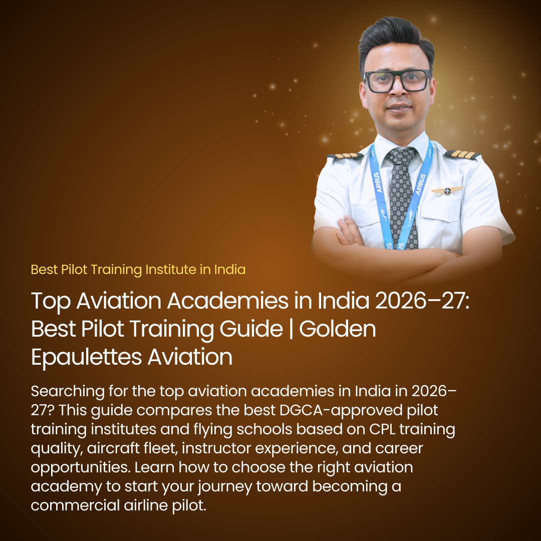 Top Aviation Academies in India 2026–27: Best Pilot Training Guide | Golden Epaulettes Aviation